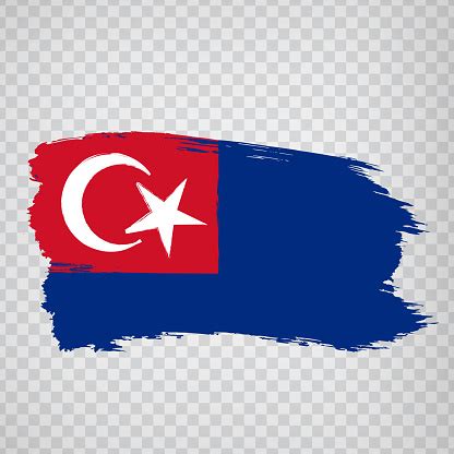 Flag Johor Brush Strokes Flag State Johor Of Malaysia On Transparent ...