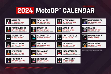 2025 MotoGP Calendar: A Comprehensive Overview - Excel Calendar 2025 ...