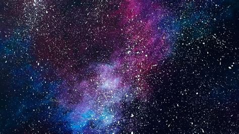 How to Paint a Galaxy | Galaxy art - Artvilla