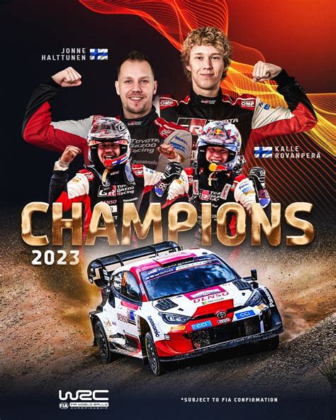 [OT] Your 2023 WRC World Rally Champions : r/formula1