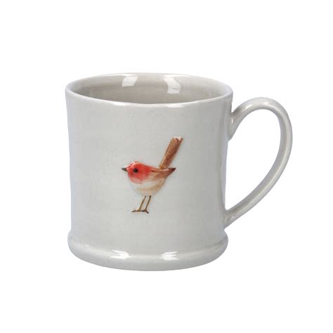 NEW Ceramic Mini Mug with Robin