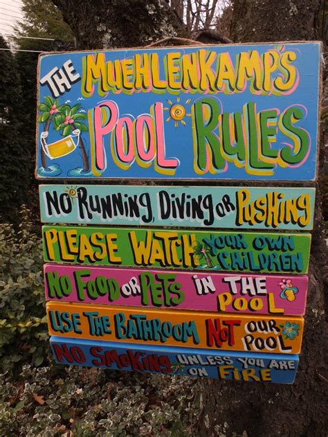 Funny Swimming Pool Signs | Ann Inspired