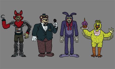 Can you guy's help me find fnaf art that depicts the animatronics as ...