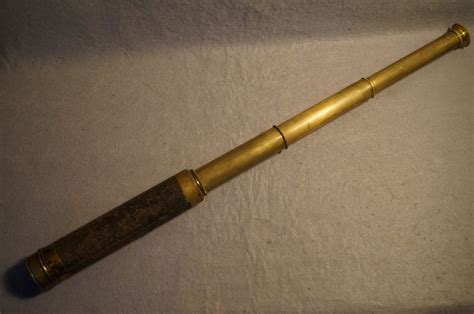 Four-draw leather brass telescope c.1900 - Brass, Leather - - Catawiki