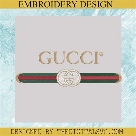 Gucci Logo Embroidery Design, Gucci Machine Embroidery Design,Embroide