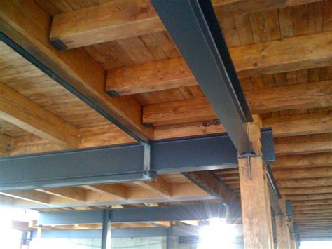 steel and wood support beam - Google Search | Survival | Wood beams ...