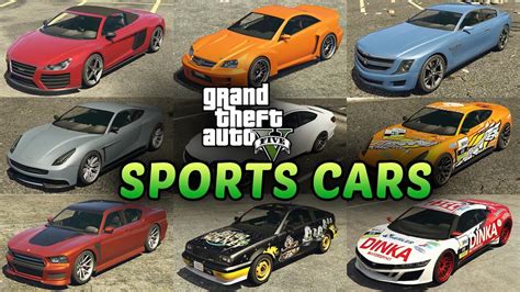 GTA 5 Sports Cars List - All Sports Cars in Grand Theft Auto V - YouTube