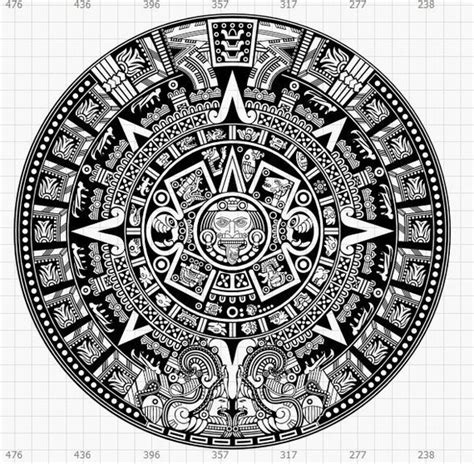 Free 268 Aztec Calendar Svg Free SVG PNG EPS DXF File