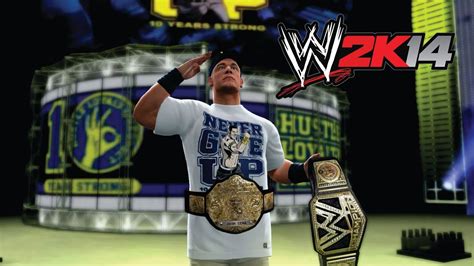 WWE 2K14 - John Cena WWE World Heavyweight Champion Entrance! - YouTube