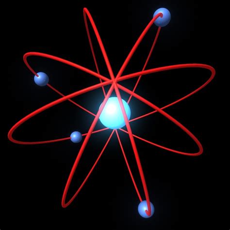 electrons atom 3d model