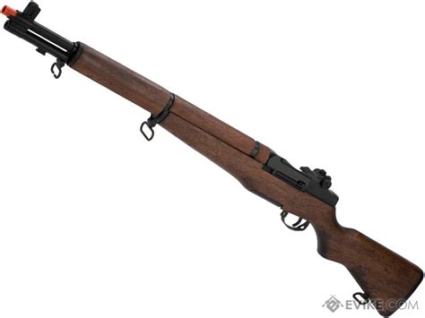 ICS M1 Garand Full Size Airsoft AEG Rifle with Real Wood Stock (Model ...