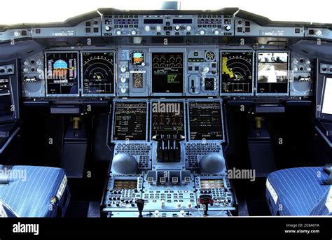 Airbus A380 Cockpit Stockfotografie - Alamy