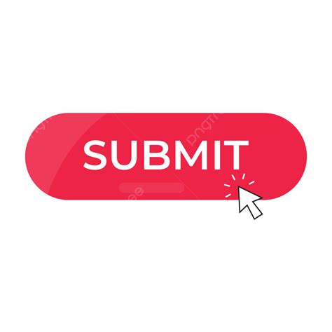 Click The Red Submit Button Icon Vector, Submit Button, Icon, Click PNG ...