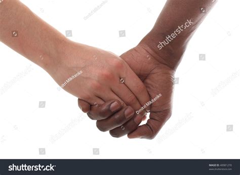 Black And White Couple Holding Hands Stock Photo 40081270 : Shutterstock