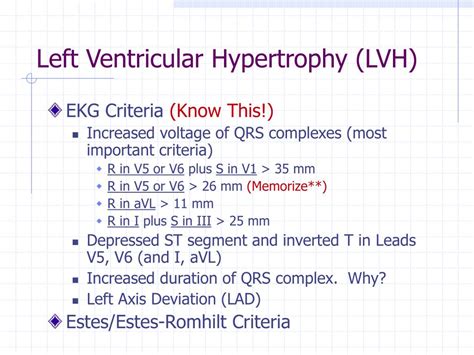 PPT - EKG Interpretation: Hypertrophy and Enlargement of the Heart ...