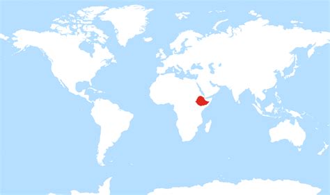 Where is Ethiopia located on the World map?