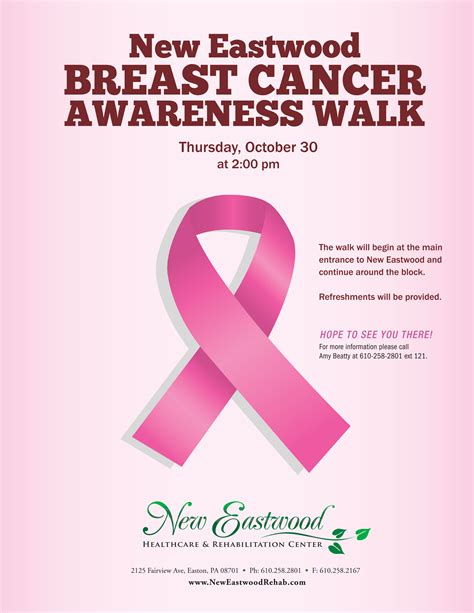 Walk With Us As We Raise Awareness for Breast Cancer - New Eastwood ...