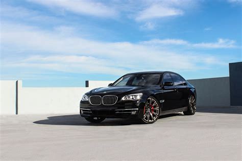 Magnetic Presence of Black BMW 7-Series Shod in Custom Vellano Wheels ...