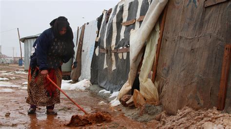 Heavy Winter Storm Wrecks Syrian Refugee Camps In Lebanon : NPR