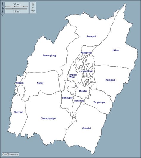 Manipur free map, free blank map, free outline map, free base map ...