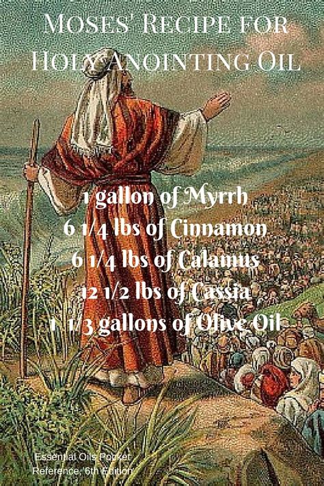 Cool facts about Moses' Recipe for Holy Anointing Oil! Diy Essential ...