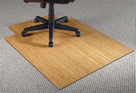 Realspace Bamboo Chair Mat 36 W x 48 D 316 Thick Natural - Office Depot