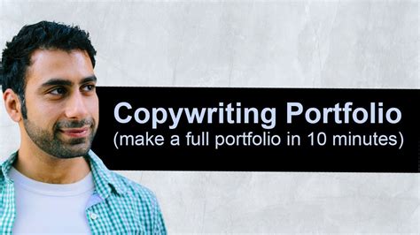 Copywriting Portfolio (make a full portfolio in 10 minutes) - YouTube