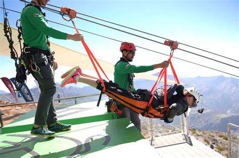 In pictures: Ras Al Khaimah opens world's longest zip line - Arabian ...