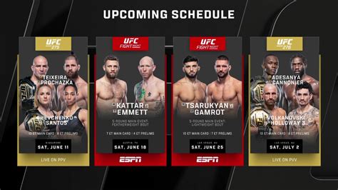 UFC on Twitter: "We've got a STACKED schedule coming your way, folks ...