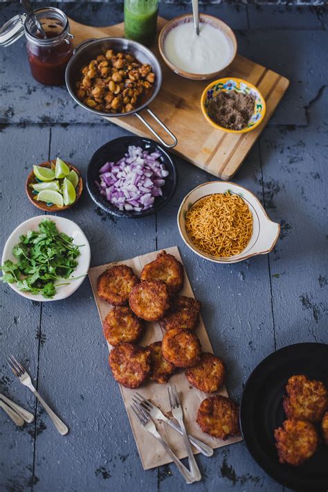 Aloo Tikki Chaat - Playful Cooking