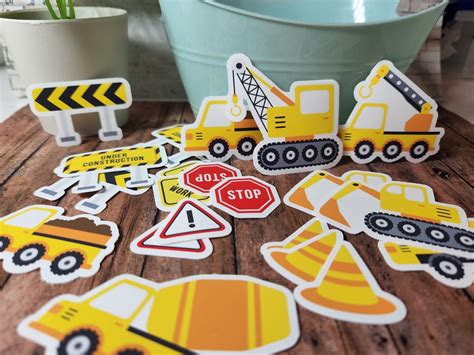 Construction Equipment Heavy Machinery Assorted Stickers (21 Pack ...