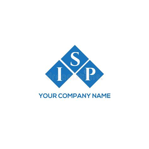 ISP Letter Logo Design on White Background. ISP Creative Initials ...