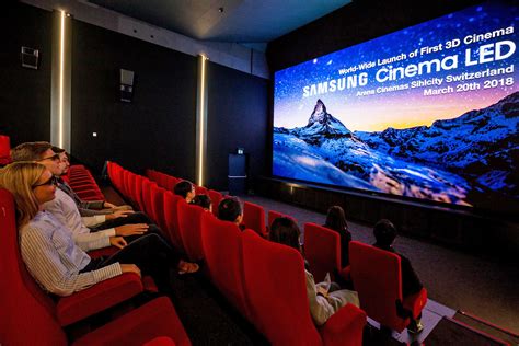 Samsung's first 3D Cinema LED screen launches in Swiss theater