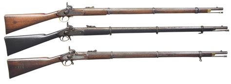 Sold Price: 3 ENFIELD RIFLED MUSKETS DATED 1856, 1858 - Invalid date EDT