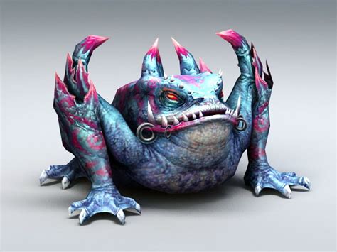 Giant Toad Monster 3d model 3ds Max files free download - CadNav