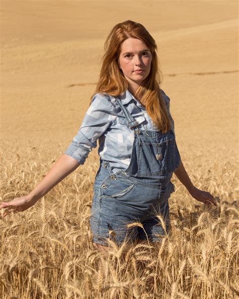 Farm Girl in a Wheat Field