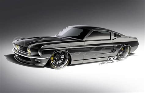 Ragle Designs Mustang rendering for Customs by Kilkeary. | Art cars ...