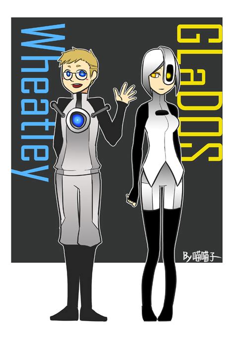 Portal2_GLaDOS and Wheatley by aulauly7 on DeviantArt