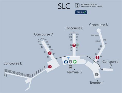 Map Of Slc Airport