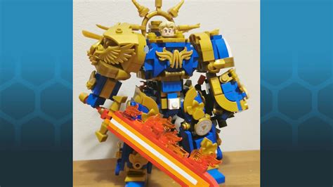 Lego builder creates adorable Warhammer 40k demigod