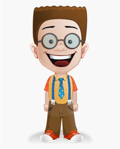 Nerdy Cartoon Boy - Nerdy Cartoon Characters Png , Free Transparent ...