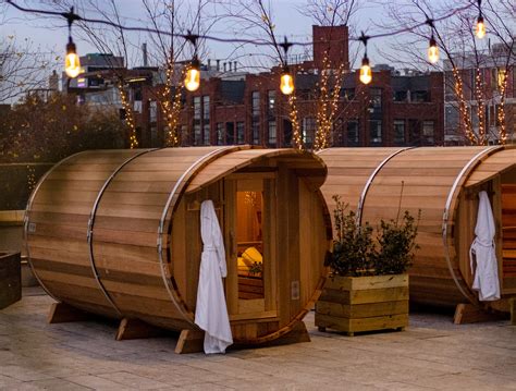 Winter Spa | The William Vale | Outdoor Sauna and Spa