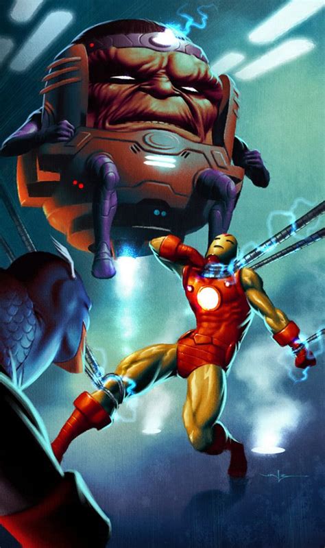 Iron Man Vs MODOK by Carlos Valenzuela