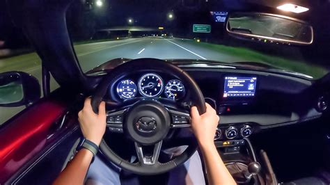 2022 Mazda MX-5 Miata Grand Touring 6MT - POV Night Drive (Binaural ...