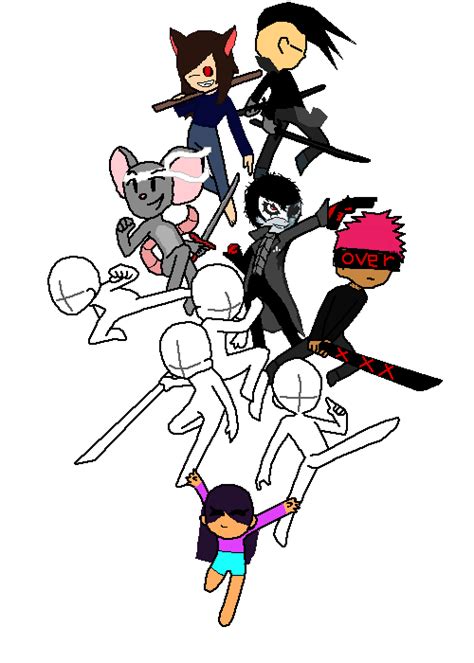 Pixilart - aphmau ninja team by Beth-Arts