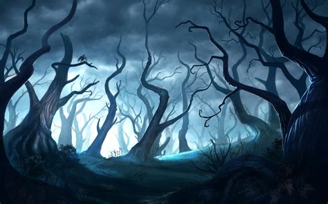 Fantasy Art, Forest, Night, Trees wallpaper | creative and fantasy ...