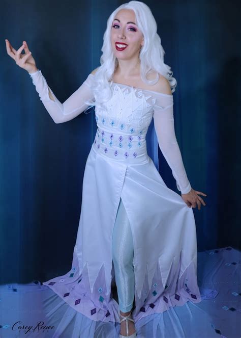 Elsa from Frozen 2 White Dress Downloadable Cosplay Template | Etsy