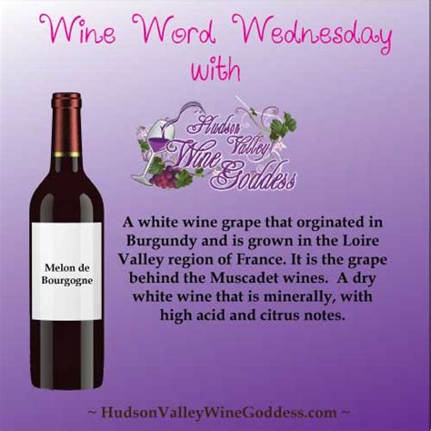 Wine Word Wednesday - Melon de Bourgogne