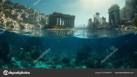 Explore Sunken City Atlantis Mesmerizing Photo Capturing Its Underwater ...