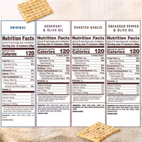 Triscuit Variety Crackers, 4 ct / 34 oz - Foods Co.